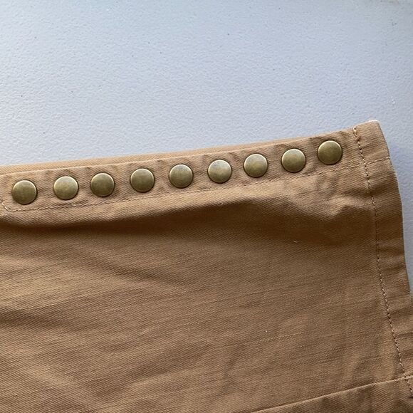 Soft Surroundings Tan Metro Pull On Snap Leg Pants - S - Picture 3 of 6